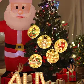 

1pc Christmas Ambient Light Christmas String Light For Indoor And Outdoor Use Christmas Pendant Drop Ornaments