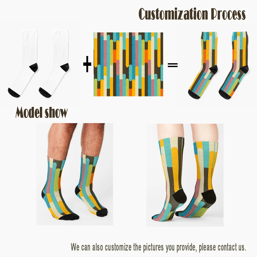 DZUAIKIT Men's Bitcoin Sign Print Dress Socks