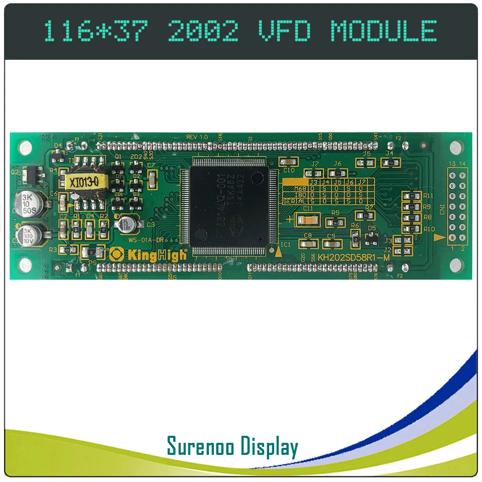 2002 20X2 Параллельный Последовательный SPI VFD экран дисплея фотосовместимый M202SD16LA