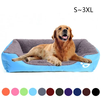 

S-3XL Dogs Bed For Small Medium Large Dogs Pet House Waterproof Bottom Soft Fleece Warm Cat Bed Sofa House 11Colors