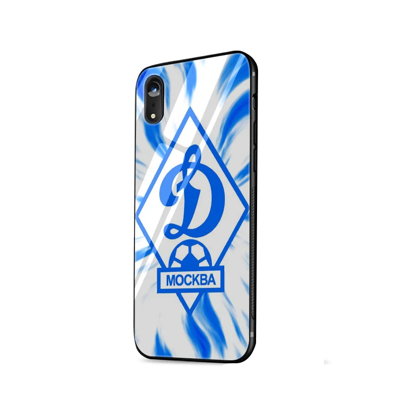 Стеклянный чехол для телефона из ТПУ для iPhone 6, 6s, 7, 8 Plus, X, XR, XS, Max, 5, 5S, SE, чехол с логотипом "Динамо" - Цвет: G2