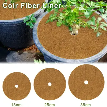 

10 Pcs 3size Natural Coir Fiber Liner Coconut Liner Mat Rings For Bonsai Green Plant Remove Weed Control Plant Cover Flower Pot