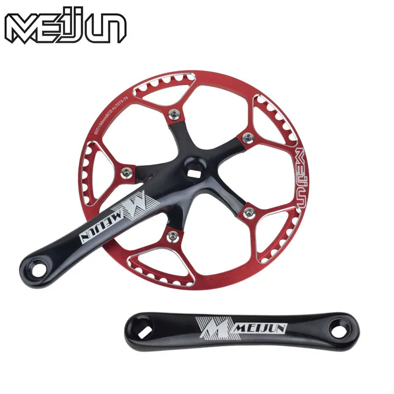 

Meijun 45T 47T 53 Tooth Aluminium Alloy Single-Speed Crankset 412 Folding Bicycle SP8 Modified