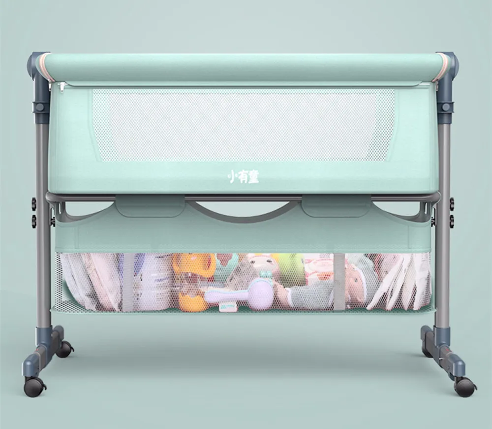 Portátil do Bebê Conectado com os Pais Cama Normal Grande Infantil Viagem Dormirer Berço Portátil Respirável Dobrável 11 Mamãe e Bebê