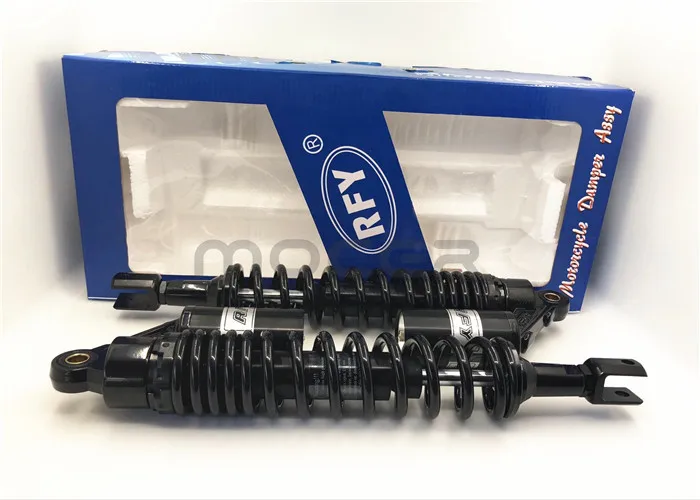 

High Quality 395mm Motorcycle Shock absorber nitrogen damper 8mm spring air suction for ATV honda suzuki yamahm 1 pair