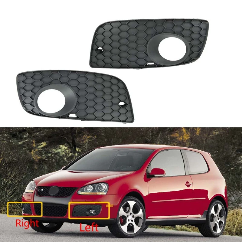 Front Left + Right Bumper Fog Light Lamp Grill Grille for VW Volkswagen GTI Jetta 2006-2009 1K0853666P 1K0853665S | Автомобили и
