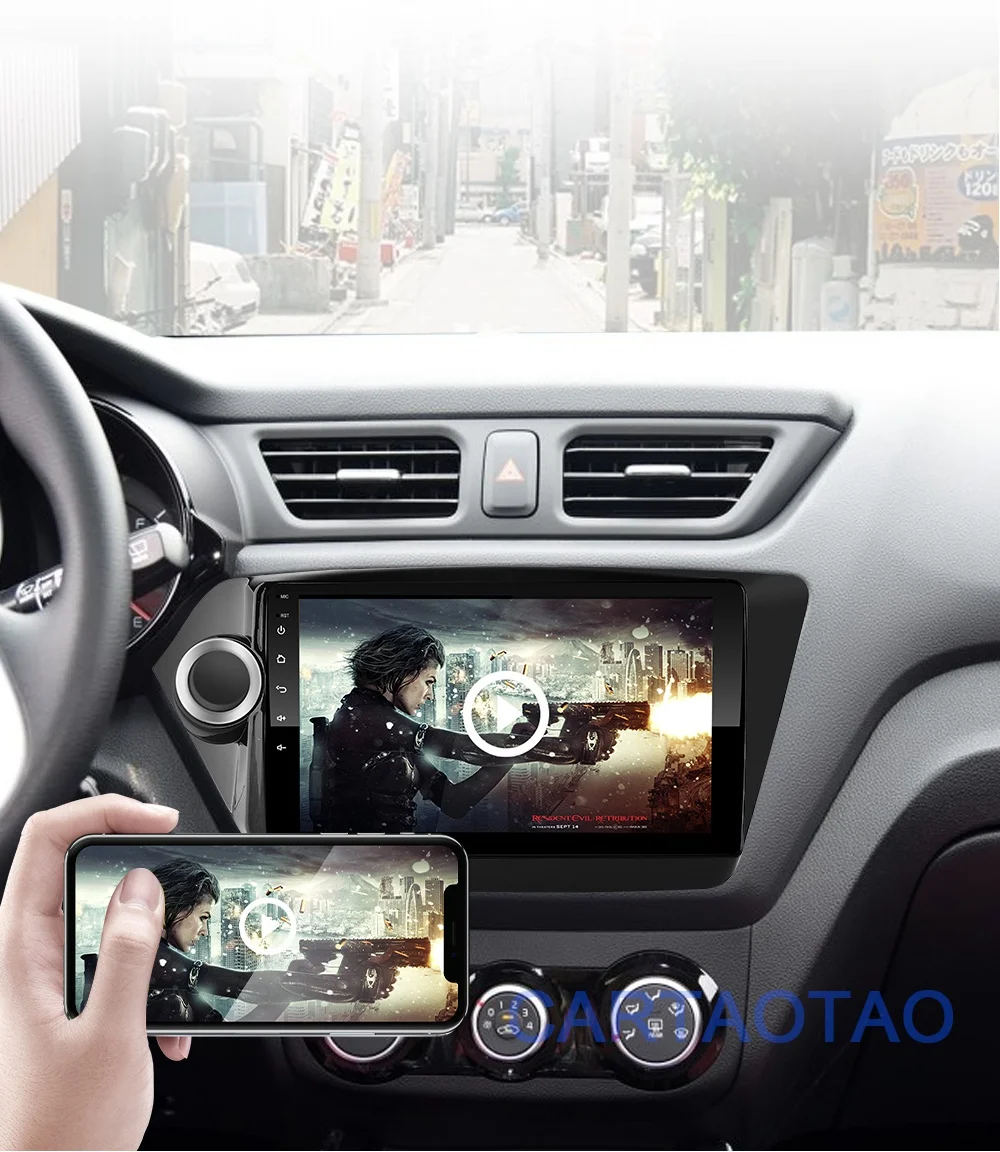 Новинка! " 2din Android 8,1 GO автомобильный dvd-плеер для Kia Rio 3 4 2011 2012 2013 2107 автомобильный Радио gps навигация wifi