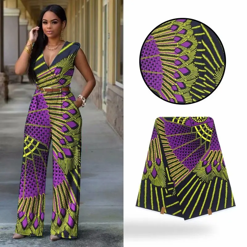 Высокое качество африканская восковая ткань с принтом 6 ярдов африканская ткань для свадебного платья материал YB03