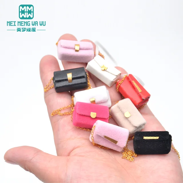 28-30cm Blyth Azone OB23 OB24 doll accessories Fashion backpacks, Shoulder bag Black, red, rose red, pink, white 2