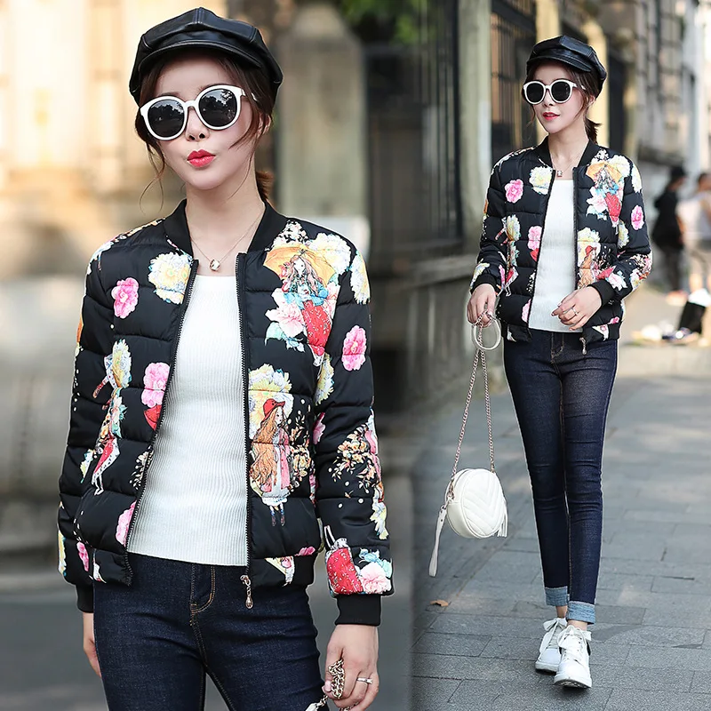 New Style Thin Small Cotton-Padded Jacket Winter Coat off Season Cotton Coat Women's Korean-style Students Cotton-padded Clothes
