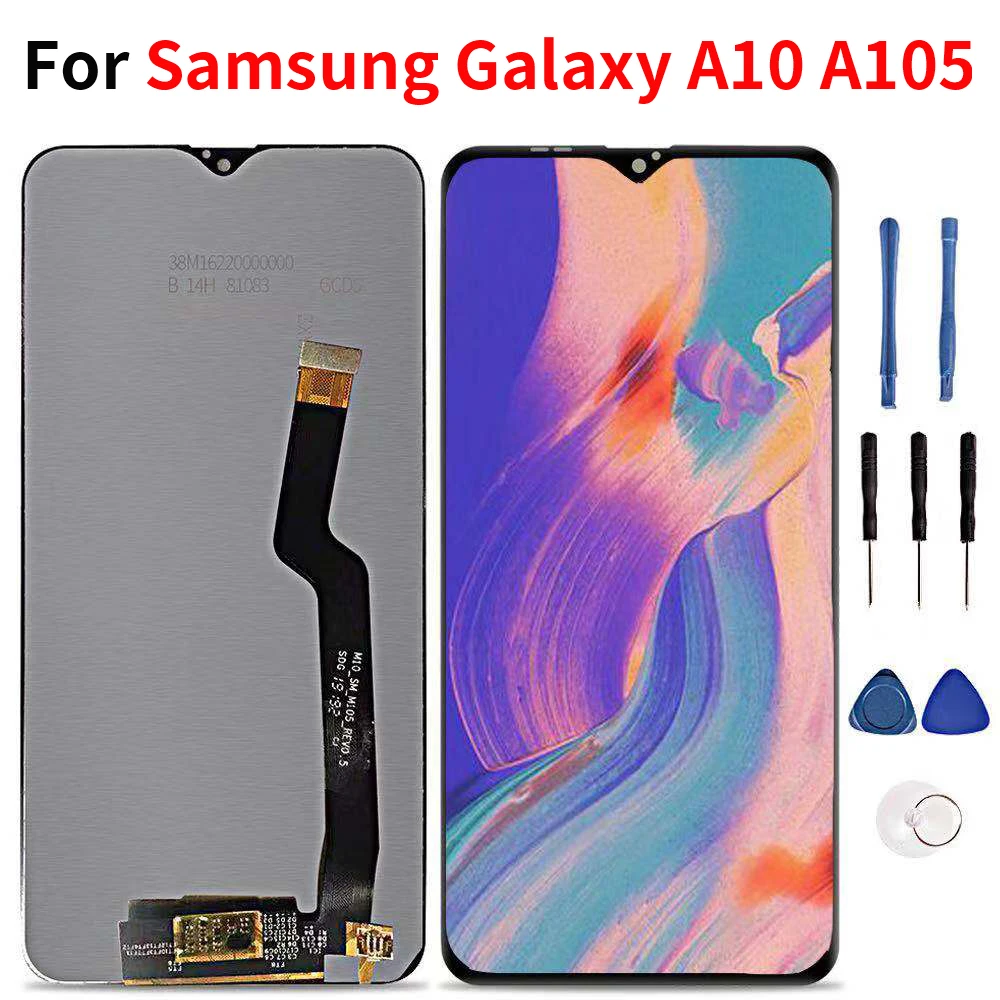 Для samsung Galaxy A10 A105 A105F SM-A105F ЖК-дисплей кодирующий преобразователь сенсорного экрана в сборе Замена для samsung Galaxy A10