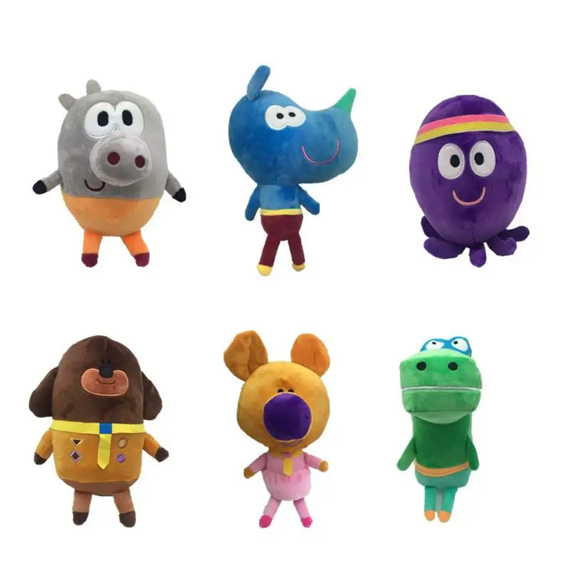 6 шт./компл. анимации Эй Duggee извилистые плюшевые Животные плюшевая игрушка - Цвет: 6 mix
