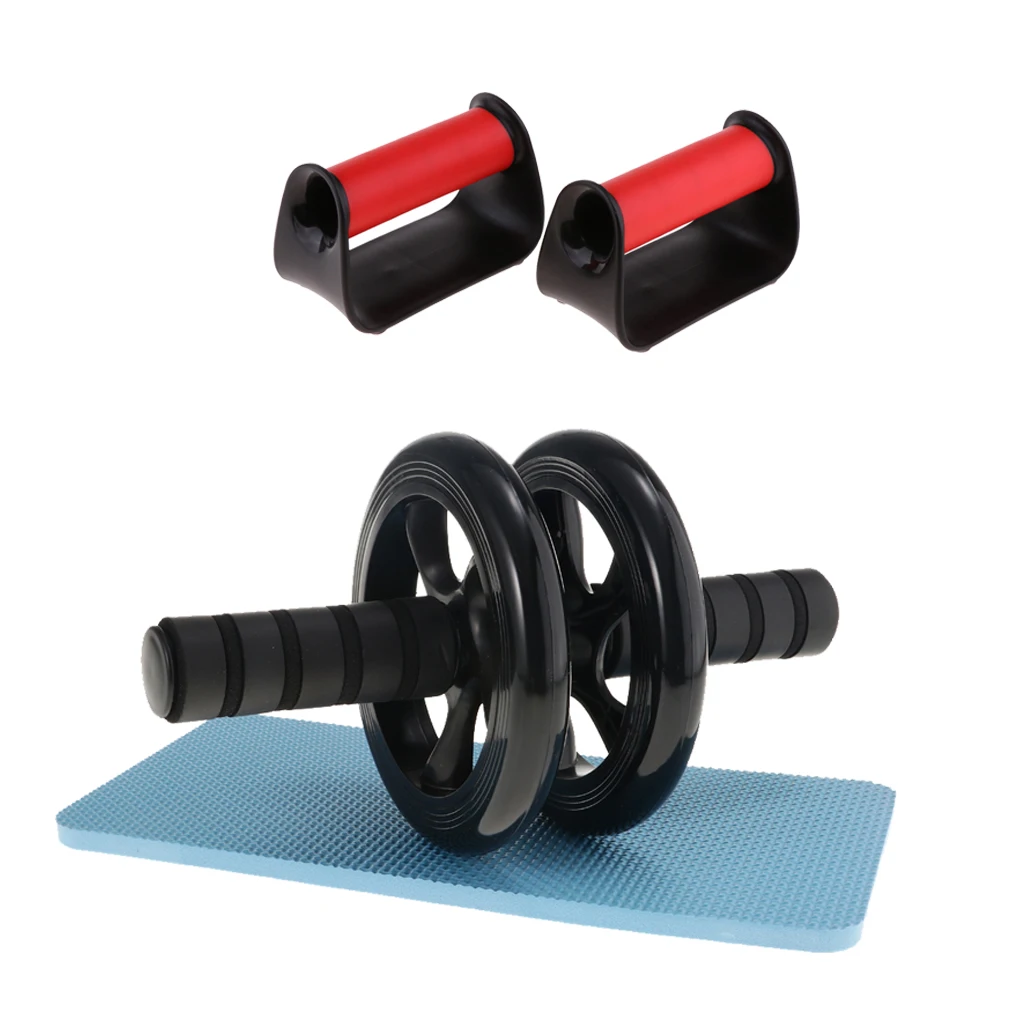 

Push Up Bars Pushup Stands Handles & Abdominal Wheel Waist Roller Exercise Equipment Rollers