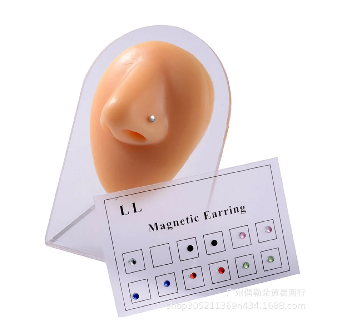 12 шт. магнитные серьги-гвоздики для носа | Украшения и аксессуары