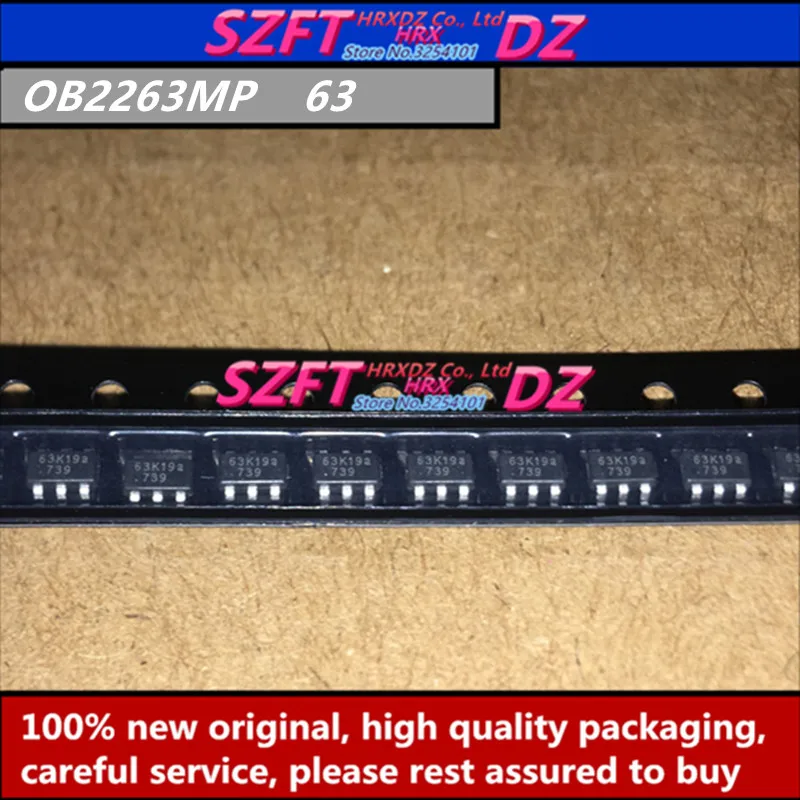 

SZFTHRXDZ 100% new original 50PCS 100PCS OB2263MP OB2263 63 SOT23-6
