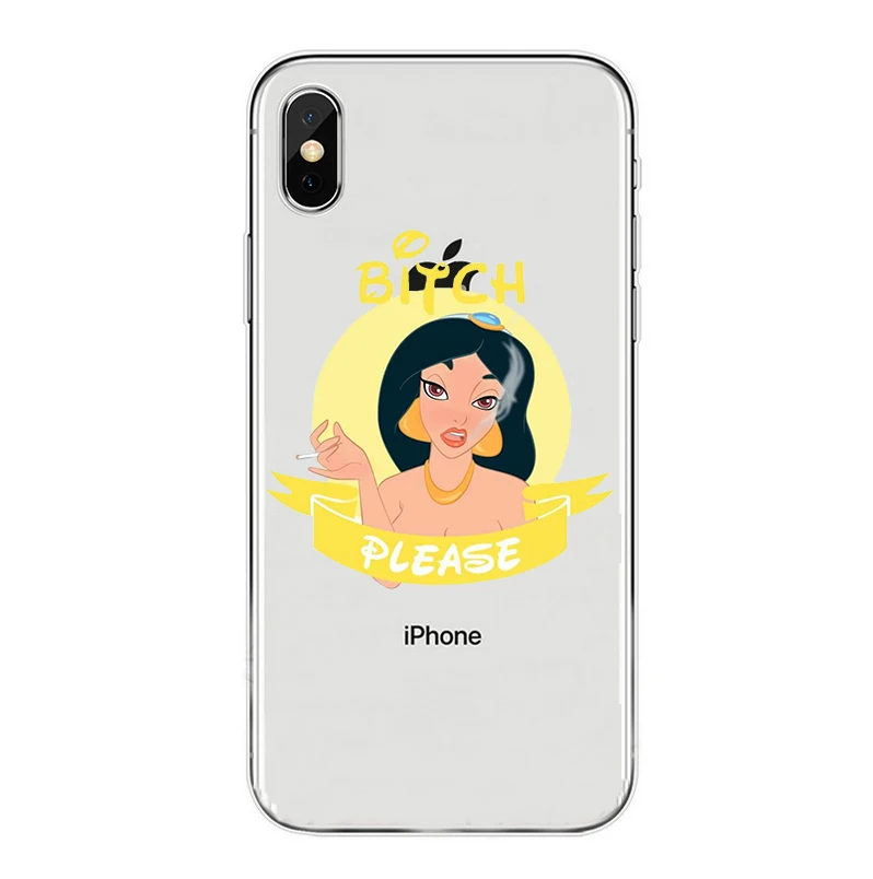 ООН Детская футболка с надписью bitch please con las princesitas Disneys Мягкая обложка чехол для