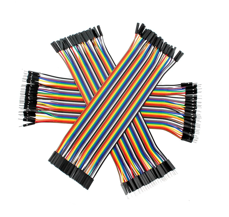 200pcs 20cm Male to Male Color Breadboard Jumper Cable Dupont Wire