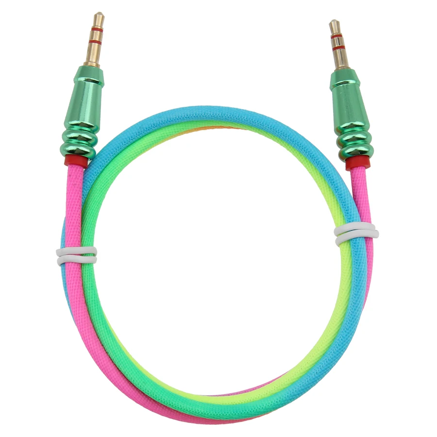 1m Gold Plated Plug 3 5 mm Jack Audio Cable Adapter for iPhone Xiaomi Phone Car Headphone Speaker Computer Laptop Wire Aux Cord
