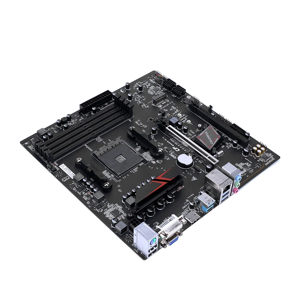 Красочная битва-AX B450M-G DELUXE V14 игровая Материнская плата системная плата мульти-защита AMD B450 розетка AM4 VGA HDMI