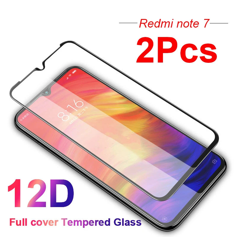 

2Pcs/Lot Tempered Glass for Xiaomi redmi note 7 Screen protector redmi note 7 pro Protective glass xiomi red mi note7 7Pro film