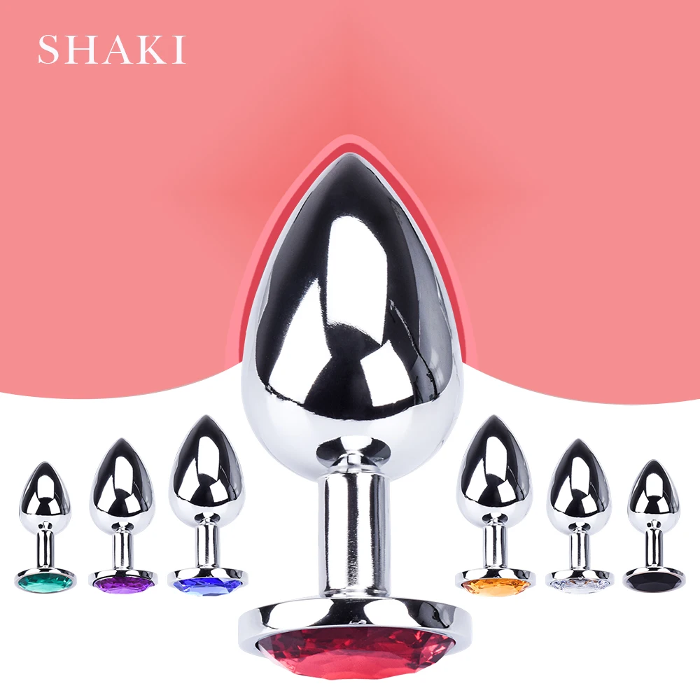 3 Pcs Anal Plug Sex Toys Dildo Stainless Smooth Steel Butt Tail Crystal Jewelry Trainer For Women/Man SHAKI Shop | Красота и здоровье