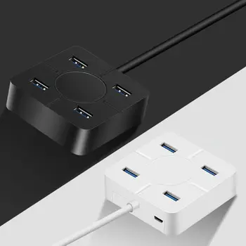 

1 PC 4 Ports USB 3.0 Hub High Speed Adapter Cable For PC Laptop Card Reader U Disk