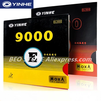 YINHE 9000 Table Tennis Rubber Sticky Quick Attack Loop pips-in Galaxy 9000D 9000E Yinhe ping pong sponge milky way galaxy yinhe bamboo chinese penhold short handle cs table tennis pingpong blade loop attack