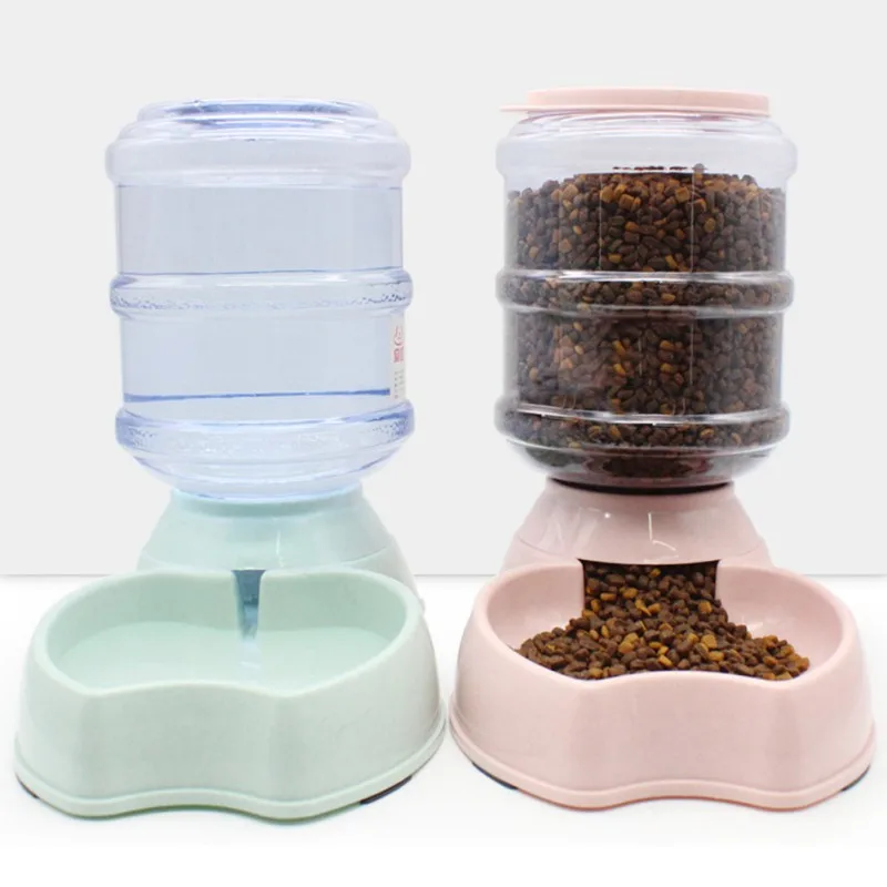 3.8L Pet Automatic Water Food Feeder dog cat water drinking cat cat feeding large capacity dispenser pet cat bowl dog