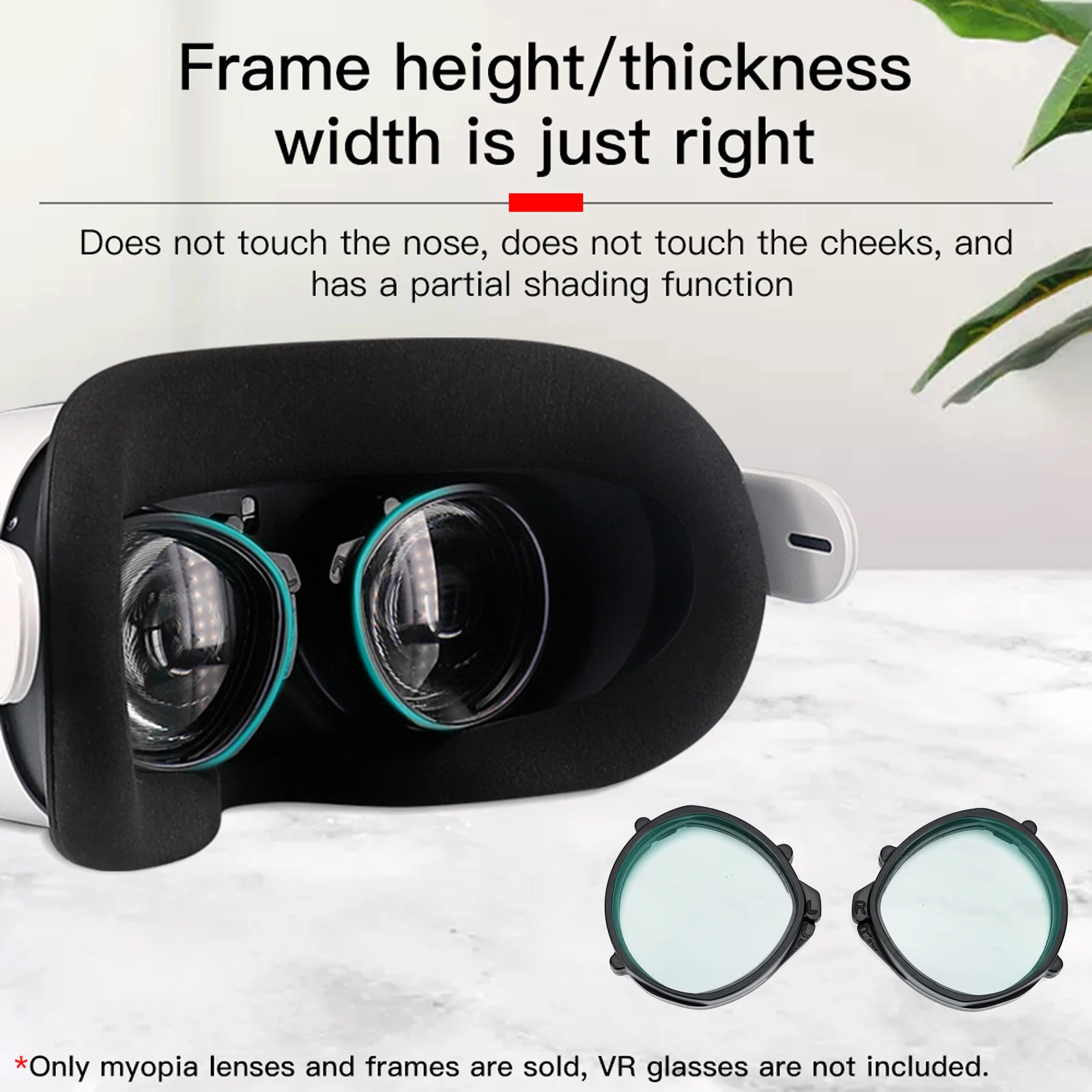 For Oculus Quest 2 Myopia Lens Magnetic Eyeglass Anti Blue Glasses Frame Quick Replacement Protector VR Prescription Lenses