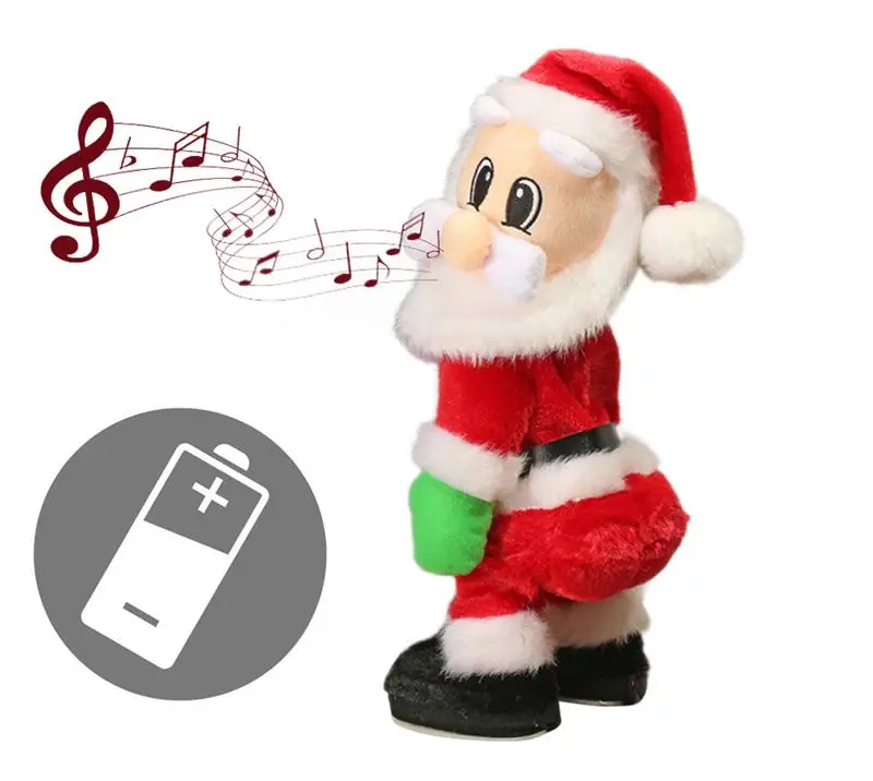 Рождественская Фигурка Санта Клауса, скрученные бедра Twerking, поющие электрические игрушки для детей, рождественские украшения, смешной Рождественский подарок
