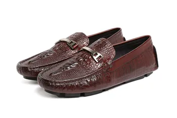 

Men's Casual Shoes Cowhide Oxfords Round Toe Single Shoes Flat Breathable Work Wear Cowhide