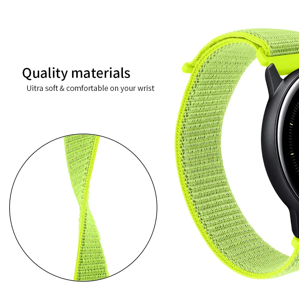 Light yellow Для Garmin Forerunner 245 245M Music 20 мм ремешок для часов спортивный тканый нейлоновый ремешок холщовый ремешок для часов Forerunner 645 Vivomove HR ремешок - Цвет ремешка: Light yellow