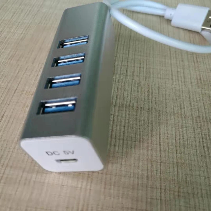 Высокая эффективность концентратор сплиттер USB3.0 концентратор Алюминиевый сплав корпус usb-хаб 4 порта эффективный сплиттер один для четырех внешних жестких дисков