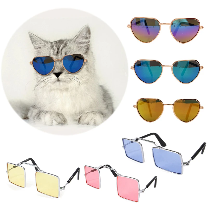Милая кошка собачьи очки Pet Модные солнцезащитные для маленькой собаки кошки