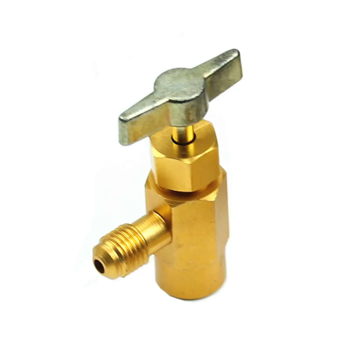 

1PC R-134a Refrigerant Can Bottle Tap Opener Valve 1/4SAE Thread Adapter M14 203D