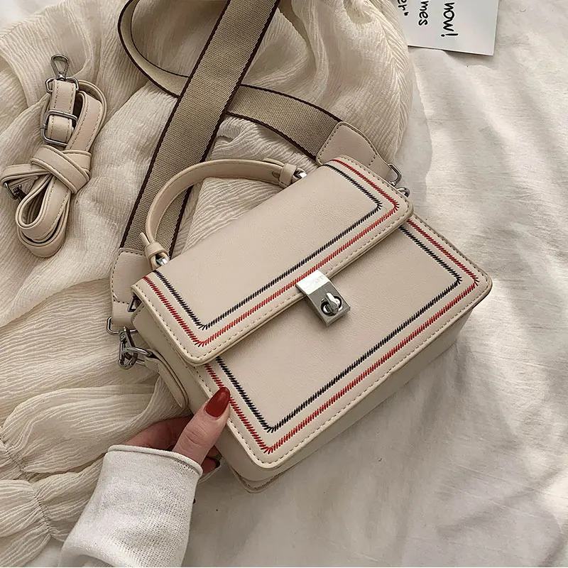 Elegant Female Tote bag 2020 Fashion New High quality PU Leather Women's Designer Handbag Lock Shoulder Messenger Bag | Багаж и сумки