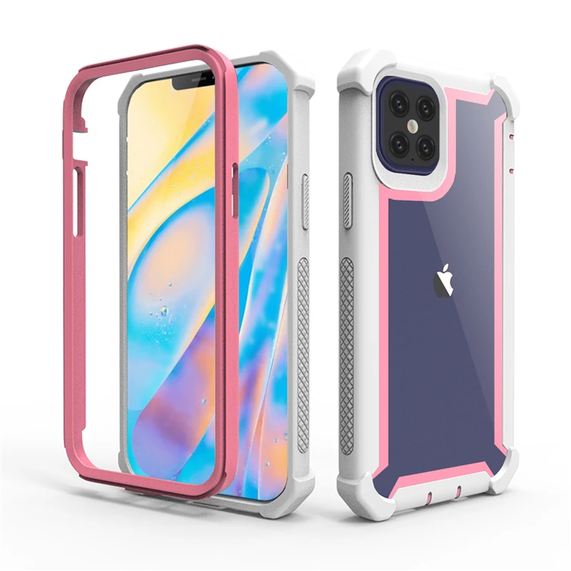 case iphone 13 mini Armor 2 in 1 Soft TPU+PC Heavy Duty Protection Phone Case For iPhone 13 12 11Pro Max XS Max XR X 7 8 Plus Clear Shockproof Cover apple iphone 13 mini case leather