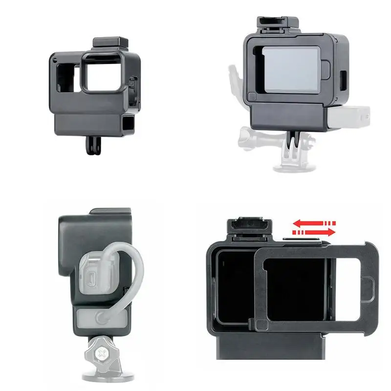 Защитный корпус чехол для Gopro 7 6 5 Спортивная камера Крышка Крепление рамка Видео микрофон адаптер Vlog клетка светильник F5S9