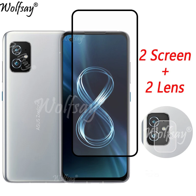 Vetro Temperato A Copertura Totale Per Asus Zenfone 8 Proteggi Schermo Per Asus Zenfone 9 10 8Flip Camera Glass Per Asus Zenfone 8 Glass