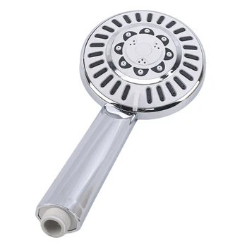 

Top Quality Shower Head Round Hand Shower Heads Bathroom Fixture ABS In Chrome Plated Water Saving Shower Head
