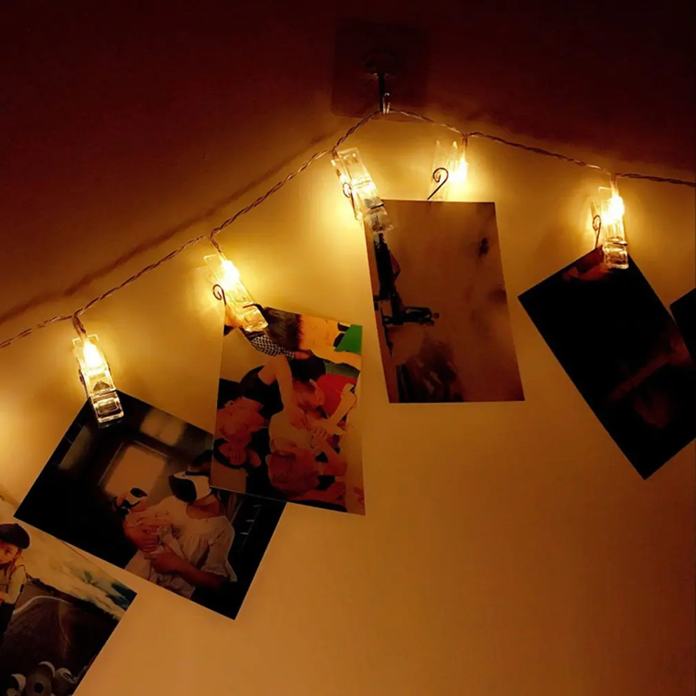 

Led Clip Light Interior Decoration Clip String String Christmas Battery Light String Usb Star Light Home Decoration