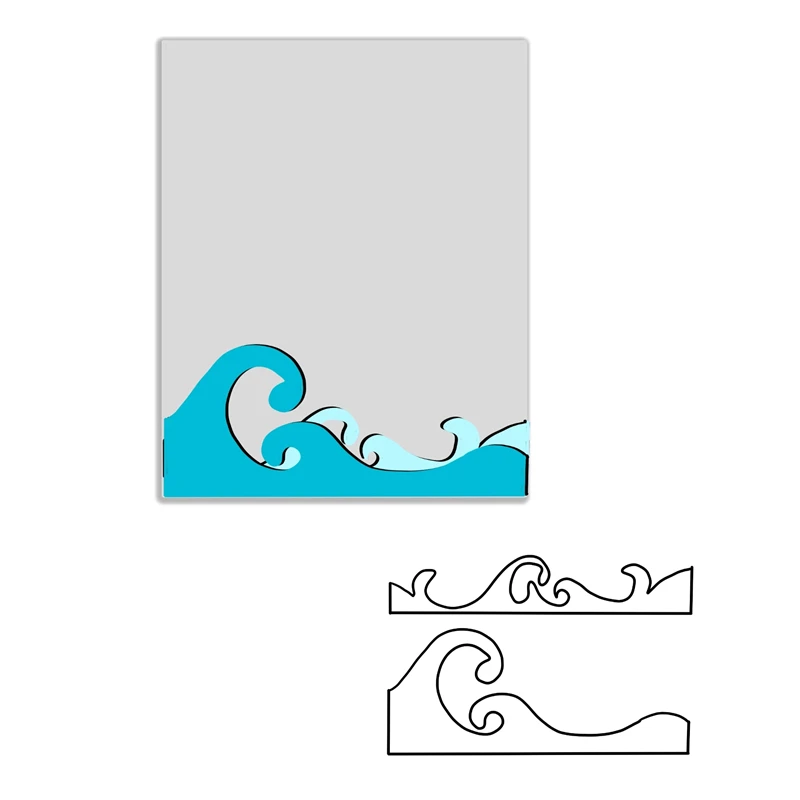 

Eastshape Wave Frame Metal Cutting Dies Lace Rectangle DIY Etched Dies Craft Paper Card Making Scrapbooking Embossing 2019