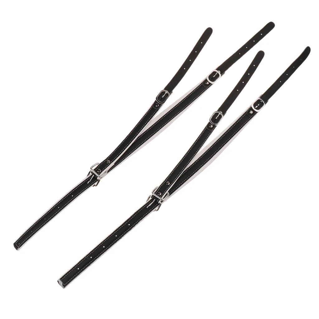 2 Pieces Imitation Leather Shoulder Strap for Bass Accordion Parts