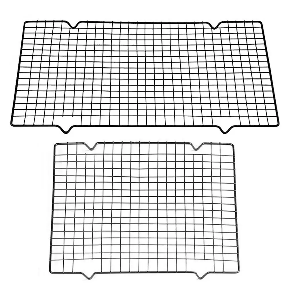 Stainless Steel Mesh Grid Baking Rack Kitchen Baking Barbecue Net Square Grid Cooling Frame Household Kitchen Cooking Accessorie