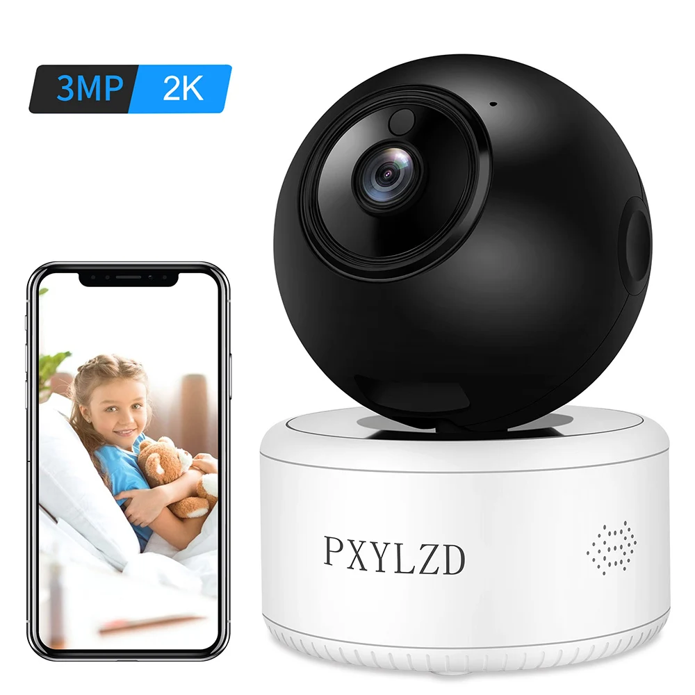 Wi-Fi видеоняня 3MP 2K Full HD камера для ребенка/питомца/няни ночное видение