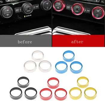 

Car Air Conditioning Control Ring Knob Covers For Volkswagen Tiguan