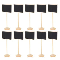 Mini tableau en bois, 10 pièces, tableau noir créatif, panneau à messages 