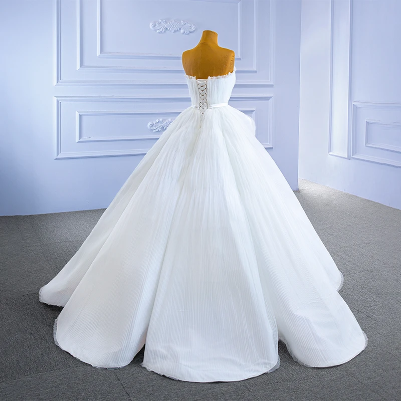 J67302 JANCEMBER White Bra Wedding Dress Bride Banquet Celebration 2021