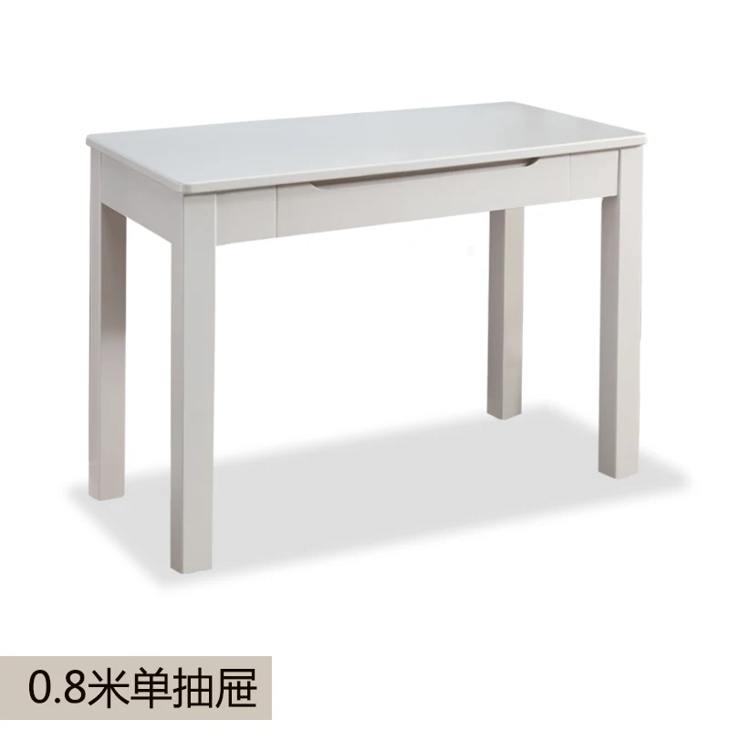 Desk White Solid Wood Computer Simple Modern Home Solid Wood Computer Desk Simple Modern