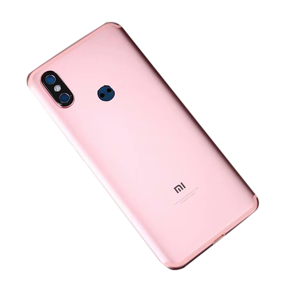 Корпус для Xiaomi mi A2 mi 6X батарея Дверь Металлическая задняя крышка телефон запасные части чехол с кнопочная панель